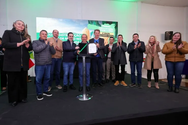 Santa Catarina lança o Projeto Sementes de Milho 2025 com aumento de 27,5% no valor aplicado