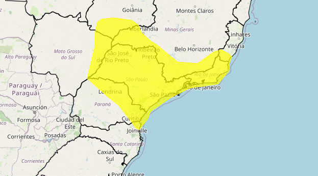 São Paulo, Rio de Janeiro e áreas de MG, ES, GO, MS e PR têm alerta para onda de calor até a tarde do Natal