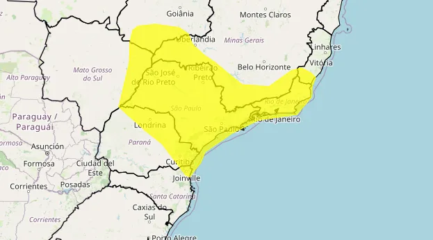 São Paulo, Rio de Janeiro e áreas de MG, ES, GO, MS e PR têm alerta para onda de calor até a tarde do Natal