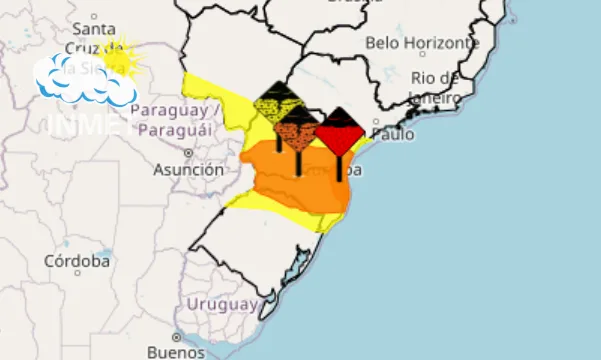 Sul e pontos de São Paulo e Mato Grosso do Sul têm alerta de tempestade neste fim de semana