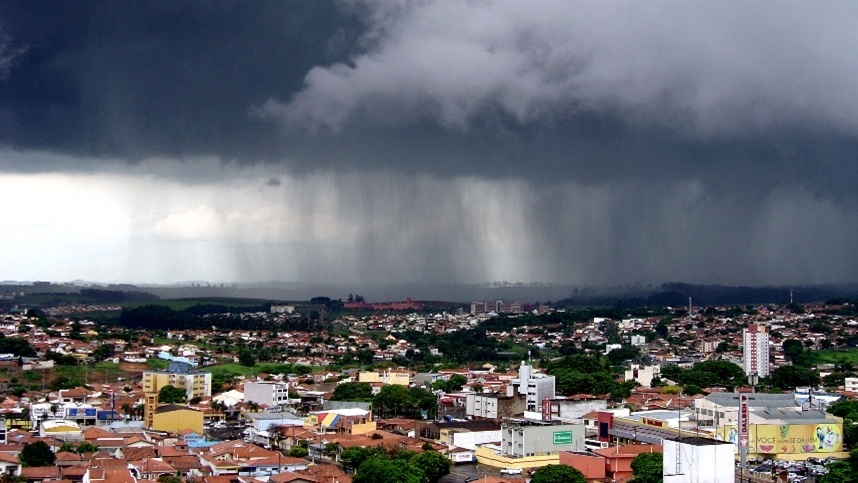 Previsão indica chuva e tempestades no fim de semana