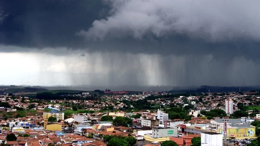 Previsão indica chuva e tempestades no fim de semana